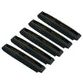 thumbnail image 1 of Tennis Badminton Racket Overgrip Anti Skid Sweatband Racquet Grip with Raised Ridges, Black 5 Pack, 1 of 6