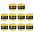 thumbnail image 1 of Tennis Badminton Racket Overgrip Non-Slip Sweatband Drumstick Tape, Yellow 10 Pack, 1 of 6