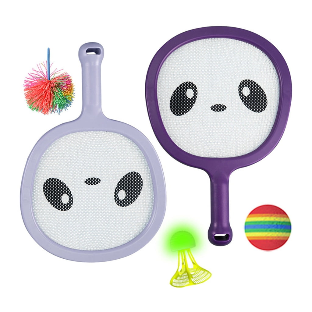 Tennis Badminton Set with Foam Balls, Shuttlecocks & Carry Bag for Outdoor Indoor Coordination Training