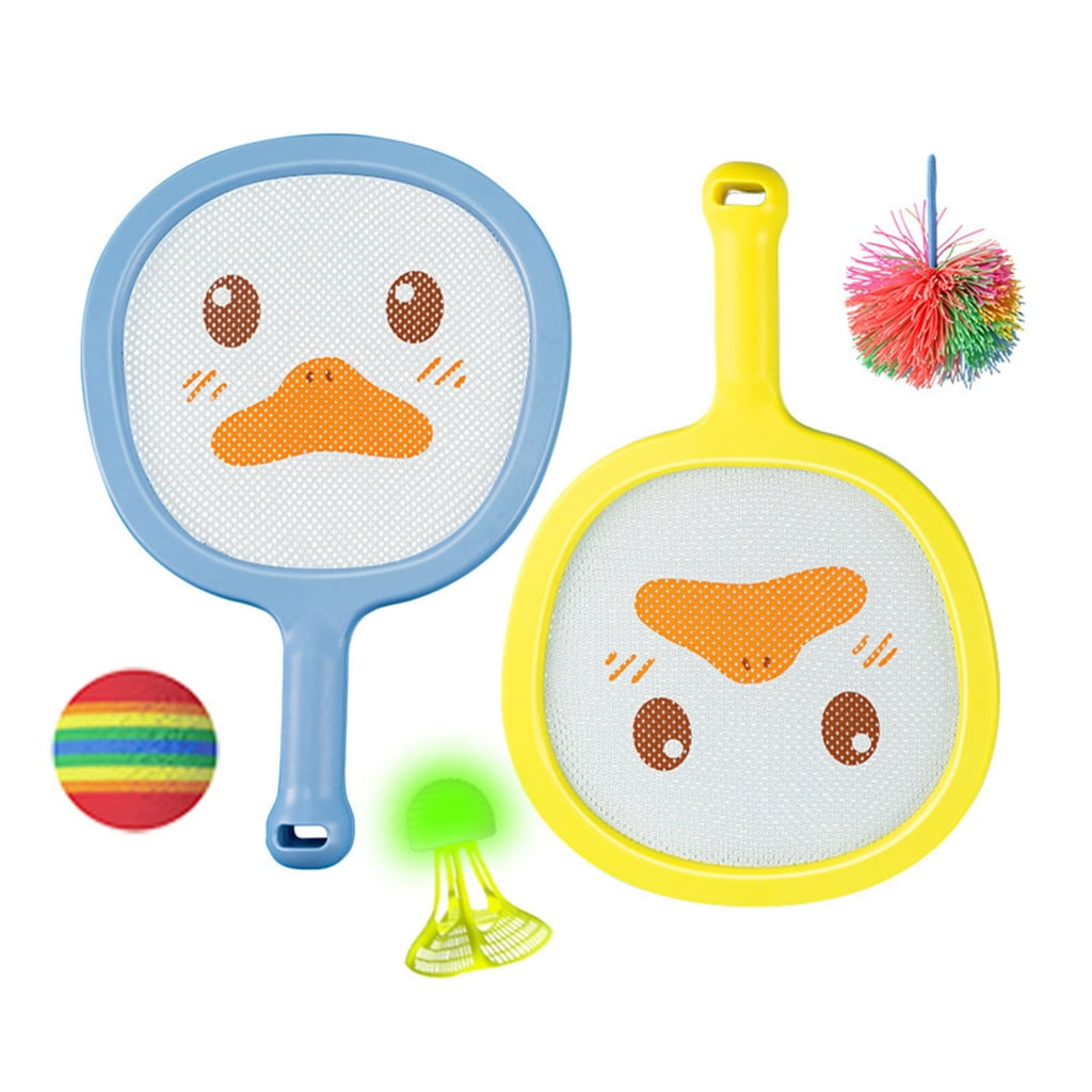 Tennis Badminton Set with Foam Balls, Shuttlecocks & Carry Bag for Outdoor Indoor Coordination Training