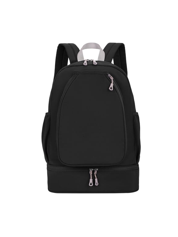 Tennis Bag Fits Two 27" Rackets, Tennis Backpack with Wet & Shoe Compartment, Gym Backpacks for Sports Pickleball