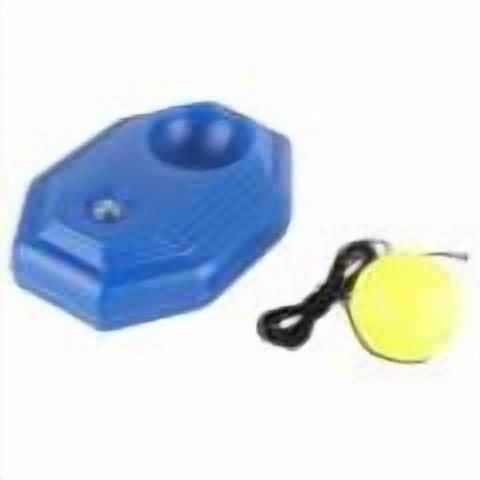 Tennis Ball Back Base Trainer Set with Rubber Elastic Rope for Single Person Practice