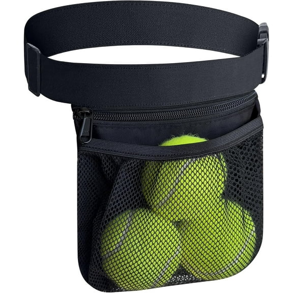 Tennis Ball Band Holder Pickleball Tennis Balls Pickleballs Holding Accessory for Women Skirt Men Waist Hip Bags Accessories Pouch Sack Pickle Ball Bag Carrier Gadgets Gear Band Travel Pocket