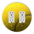 thumbnail image 1 of Tennis Ball Design - Round Light Switch Plate Cover - Double GFI, 1 of 1