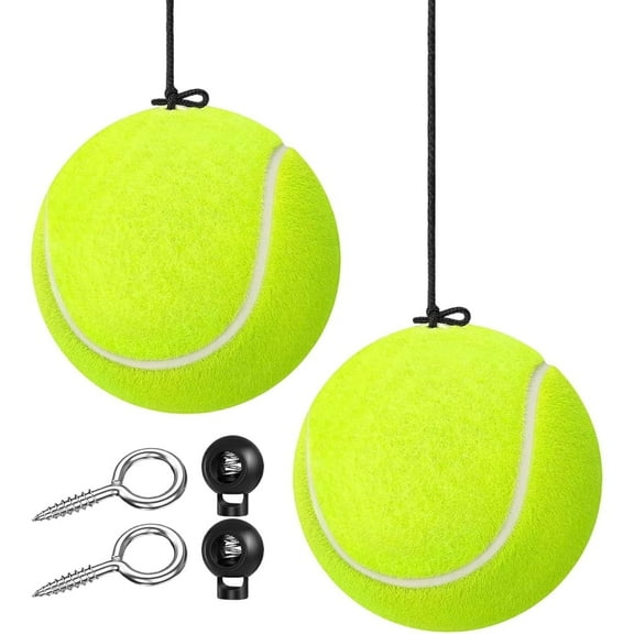 Tennis Ball Garage Parking Stops (2-Pack) with String - Accurate Parking Assist To Guide Cars, SUVs, RVs - Safe Parking Aid for Home & Commercial Use