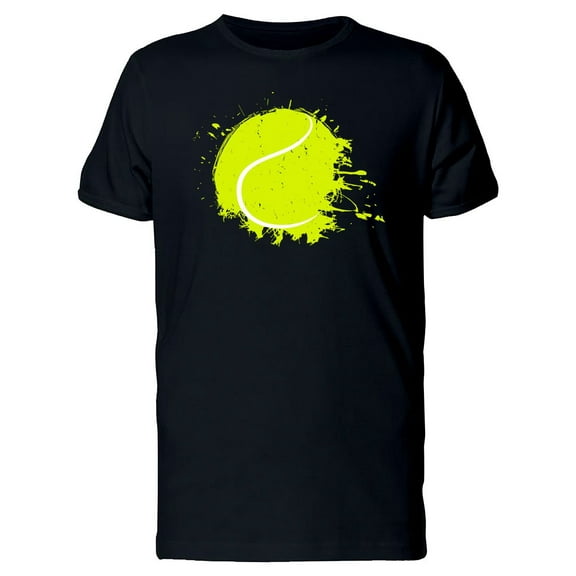 Tennis Ball Grunge T-Shirt Men -Image by Shutterstock, Male Large