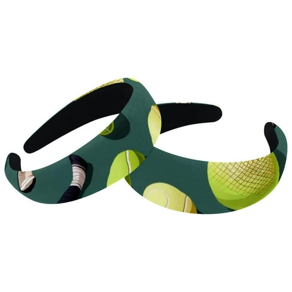 Tennis Ball Headbands -Wide Fashion Head Bands for Women and Girls