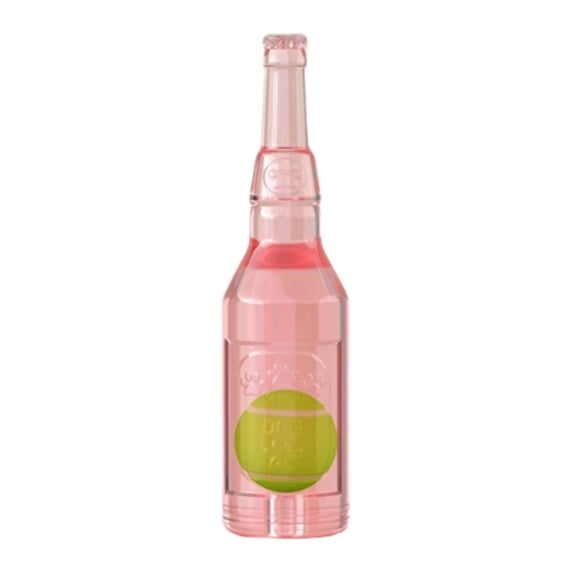 Tennis Ball In Bottle Dog Toy , Reinforced and Thickened Rubber Bottle Dog Chew Toy with Ball Squeaky Fetch Toy