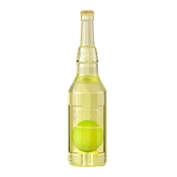 Tennis Ball In Bottle Dog Toy , Reinforced and Thickened Rubber Bottle Dog Chew Toy with Ball Squeaky Fetch Toy