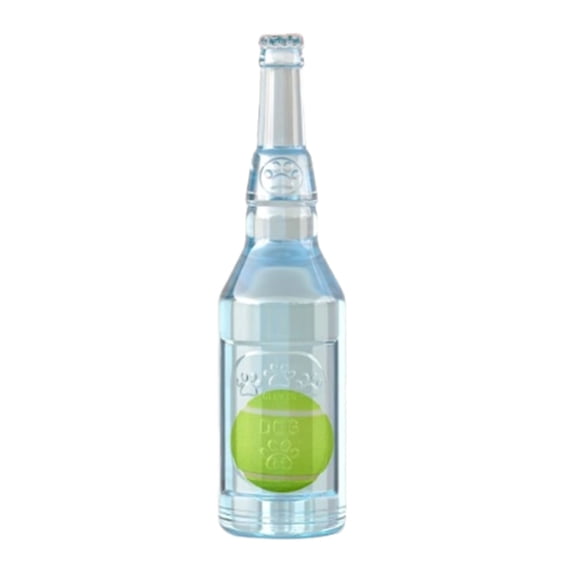 Tennis Ball In Bottle Dog Toy , Reinforced and Thickened Rubber Bottle Dog Chew Toy with Ball Squeaky Fetch Toy
