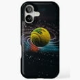 thumbnail image 1 of Tennis Ball Masks Creative Abstract Sports Illustration Print iPhone Case 17 11 12 13 14 15 16 Pro Max, 1 of 2