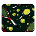 thumbnail image 1 of Tennis Ball Mouse Pad for Laptop Wireless Mouse Home Office Travel, Portable & Washable, 1 of 7