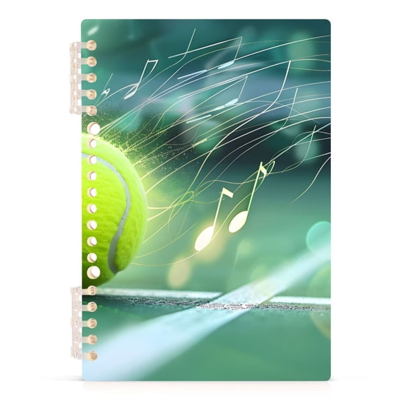 Tennis Ball Notes Spiral Journal Notebook College Ruled Notebook 8.3" x 5.7" A5 Lined Thick Paper Page