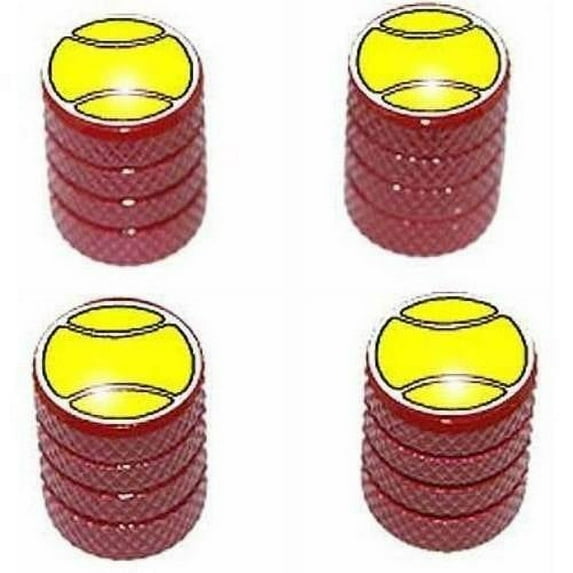 Tennis Ball Tire Rim Wheel Aluminum Valve Stem Caps, Multiple Colors