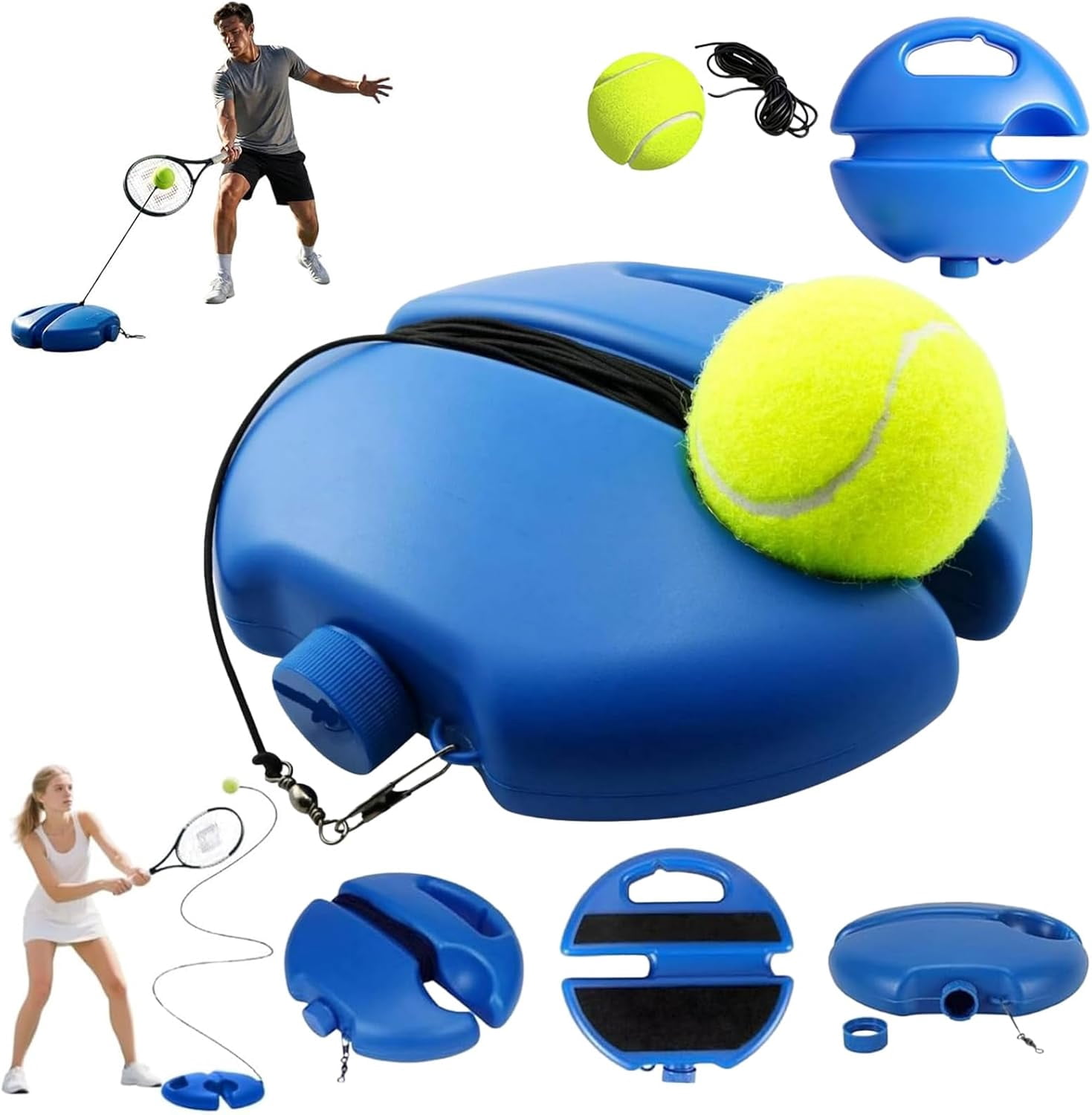 Tennis Ball Training Baseboard, 2026 Upgraded Solo Tennis Trainer with ...