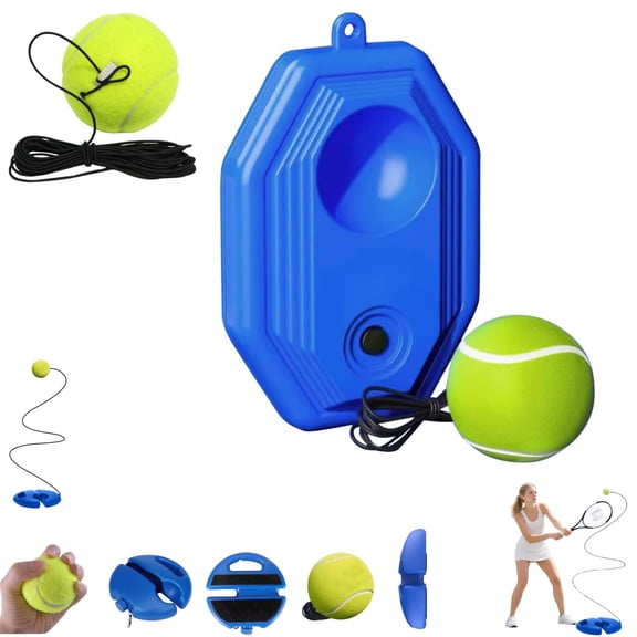 Tennis Ball Training Baseboard, Tennis Trainer Equipment Set, Tennis Trainer Ball with String, Tennis Trainer Rebound Ball, Multifunction Tennis Practice Rebounder for Backyard