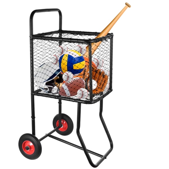Tennis Ball Training Cart, Movable Carbon Steel Sports Ball Locker, Large Capacity Baseball Holder for Sports Clubs