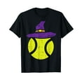 thumbnail image 1 of Tennis Ball Witch Hat Funny Halloween Sport Player Gift T-Shirt, 1 of 5