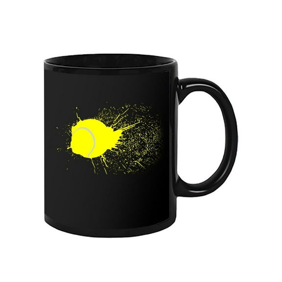 Tennis Ball With Paint Splashes Mug Unisex's -Image by Shutterstock