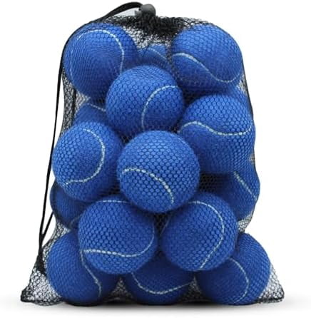 Tennis Balls, 20 Pack Training Tennis Balls,High Elasticity Practice Tennis for Beginner, Exercise Playing Balls for Pet Dog Dark Blue