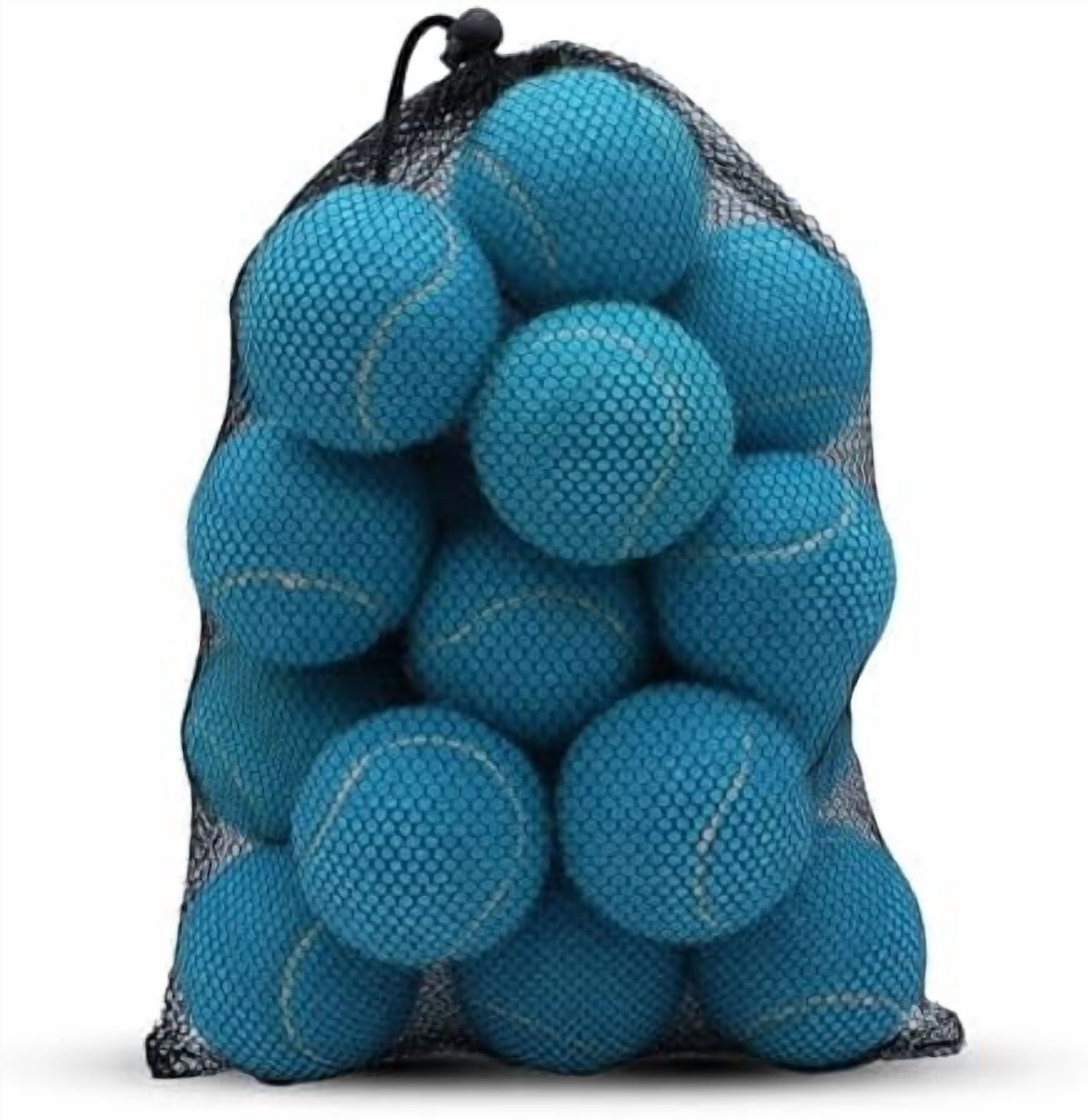 Tennis Balls, 20 Pack Training Tennis Balls,High Elasticity Practice Tennis for Beginner, Exercise Playing Balls for Pet Dog Light Blue