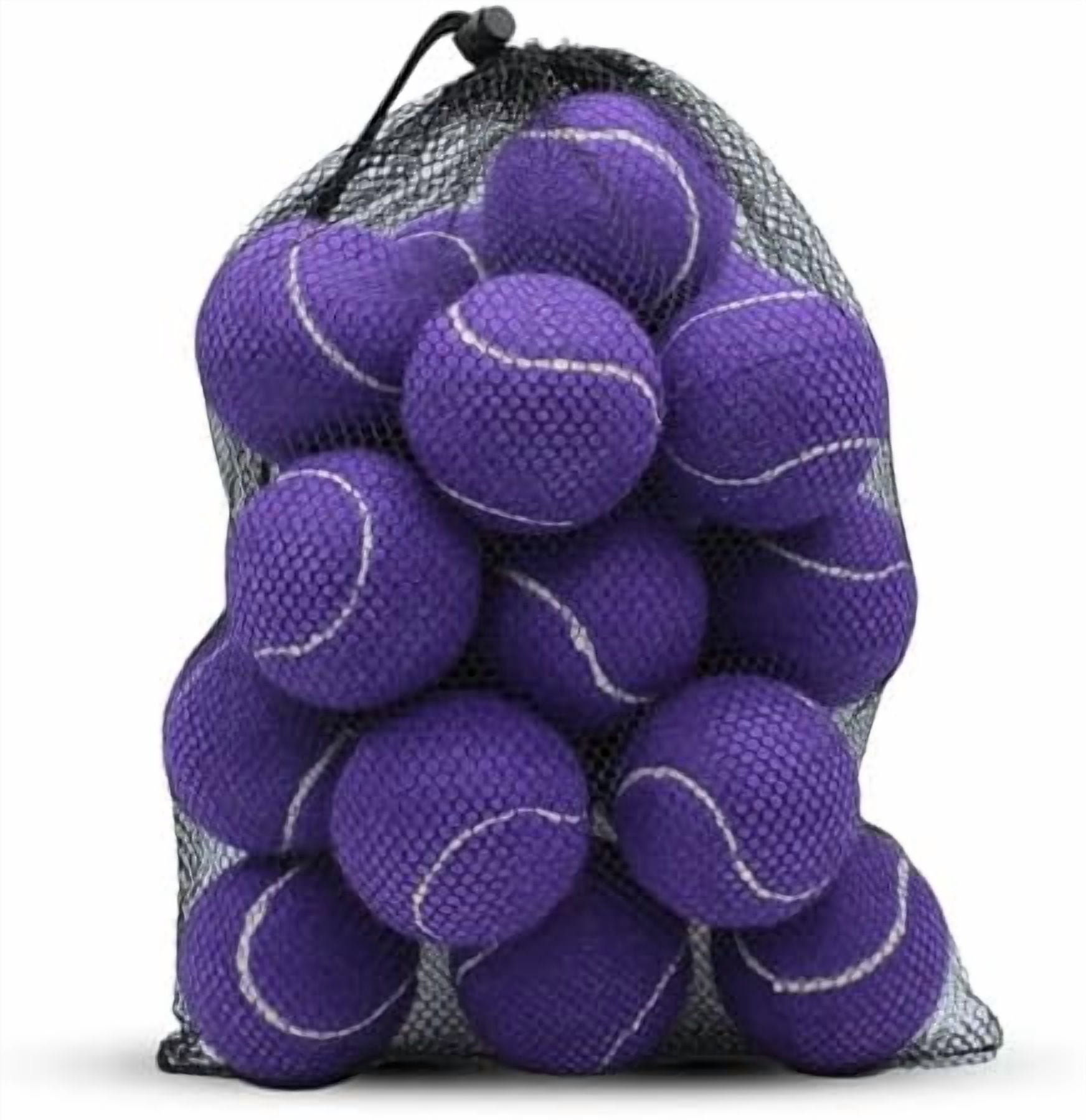 Tennis Balls, 20 Pack Training Tennis Balls,High Elasticity Practice Tennis for Beginner, Exercise Playing Balls for Pet Dog Purple