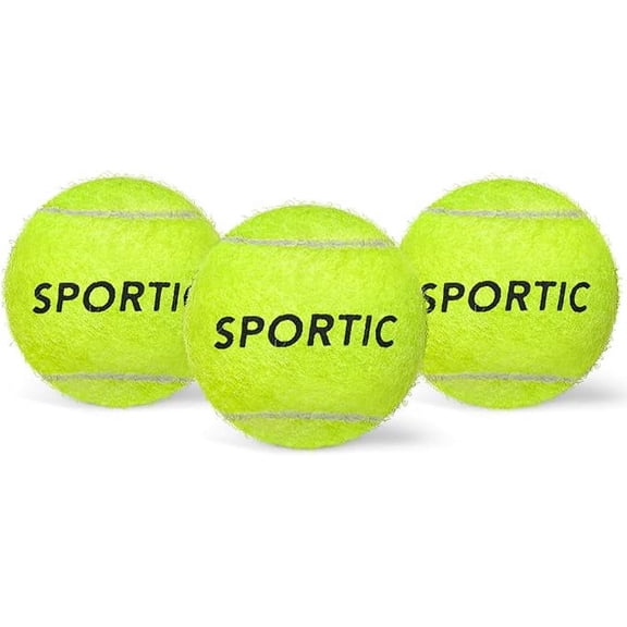 Tennis Balls, Training Tennis Balls, High Bounce Practice Tennis Balls with Mesh Bag for Easy Transport, Pet Dog Playing Balls, Duty Felt Pressurized Tennis Ball for Beginner Training, 3/4/12/36 PCS
