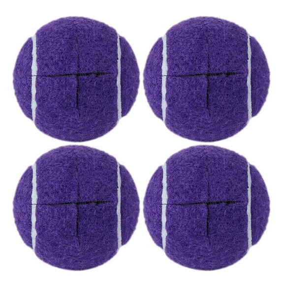 Tennis Balls For Walkers Pre Cut 4pcs Walker Tennis Balls Precut,Pre-Cut Ball For Walker Feet And Chair Legs,Universal Walker Glides Ball For Floor Protection,Fits Most Legs(Purple,2.5 Inch)