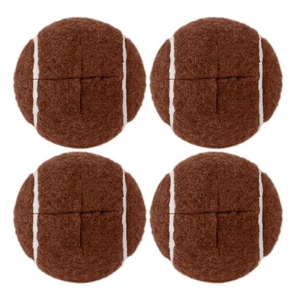 Tennis Balls For Walkers Pre Cut 4pcs Walker Tennis Balls Precut,Pre-Cut Ball For Walker Feet And Chair Legs,Universal Walker Glides Ball For Floor Protection,Fits Most Legs(Brown,2.5 Inch)