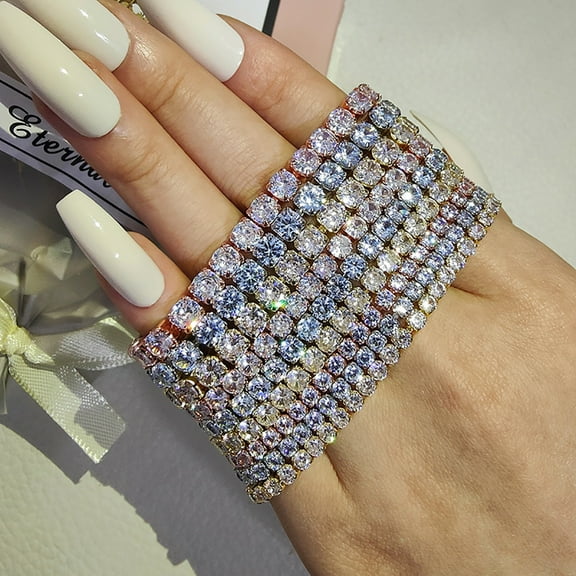 Tennis Bracelet Female Zircon Full Diamond Bracelet