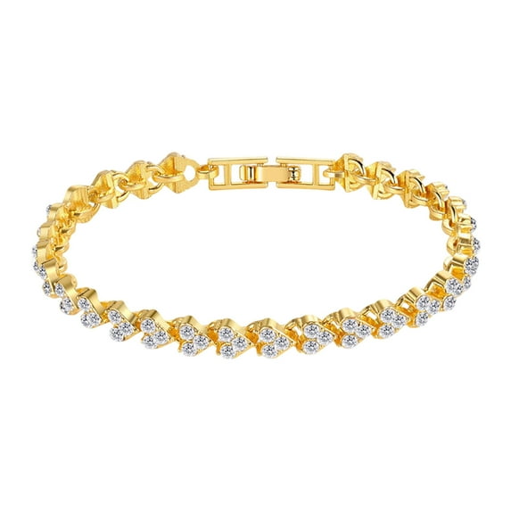 Tennis Bracelet for Women - Blue Cubic Zirconia Eternity Bracelet - Dainty Sapphire-Like Jewelry for Everyday Wear or Special Occasions