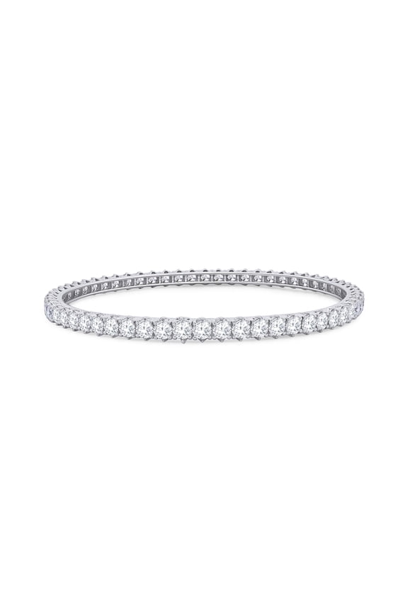 Tennis Bracelets For Women, 8.55 Carat (ctw) Round Lab Grown Diamond Cuff Bangle Bracelet In 14K White Gold Over Sterling Silver Jewelry Size-7.00 Inch