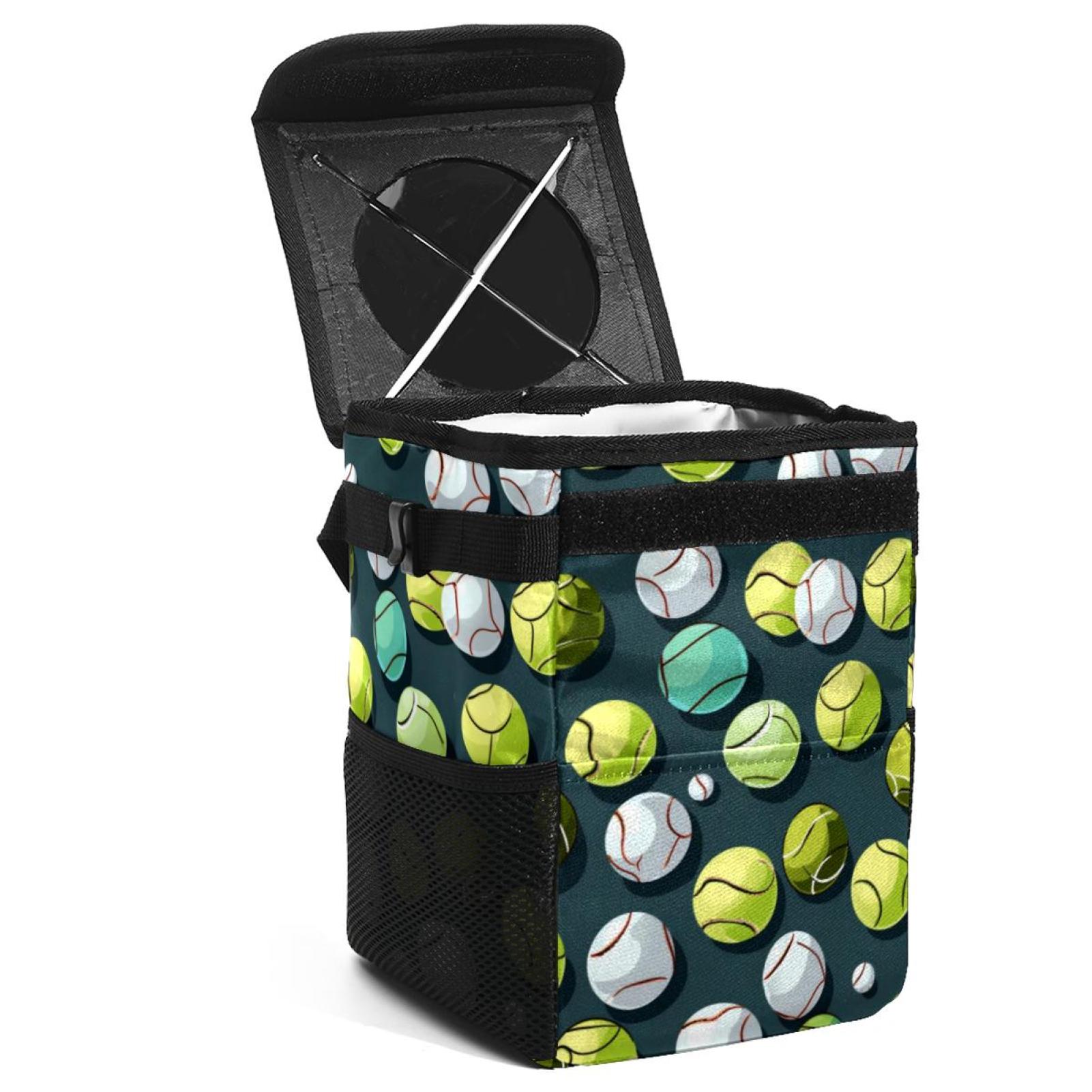Poubelle Pliable étanche Pour Voiture, Bateau, Extérieur - 4L, ABS, Avec Couvercle, Portable Et Facile à Nettoyer
