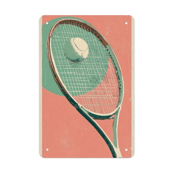 Tennis Classic Versatile Tin Wall Decor - Home Garage Bar - Vertical