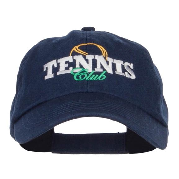 Tennis Club Embroidered Pet Spun Cap - Navy OSFM