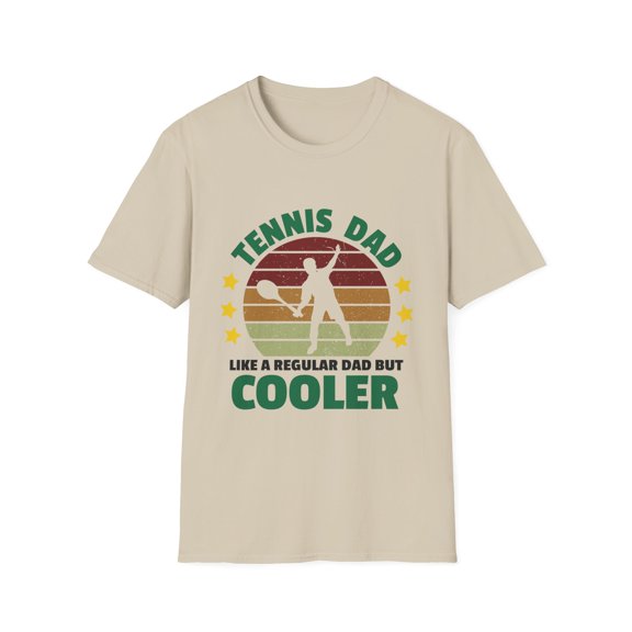 Tennis Dad Like A Regular Dad But Cooler Tennis Dad | Game Day | Weekend | Game Day | Grandpa Unisex Softstyle T-Shirt