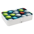 thumbnail image 1 of Tennis Decorative PU Leather Earring and Jewelry Organizer Box with Removable Compartment, Portable, 1 of 6