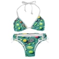 thumbnail image 1 of Tennis Detachable Sponge Adjustable Strap Swimsuit Set - 2 Pack for Beach & Pool Parties, 1 of 6