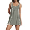 thumbnail image 1 of Tennis Dress For Women Athletic Sleeveless Mini Dress Casual Workout Dress A-Gray, 1 of 8