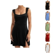 Tennis Dress Golf Dresses for Women Summer Lightweight Moisture Wicking Side Slit Workout Dress Athletic Dresses