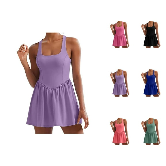 Tennis Dress Golf Dresses for Women Summer Lightweight Quick Drying Moisture Wicking Workout Dress Athletic Dresses