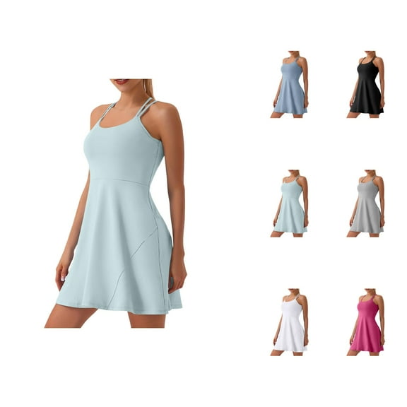 Tennis Dress Golf Dresses for Women Summer Lightweight Slim Fit A Line Breathable Workout Dress Athletic Dresses