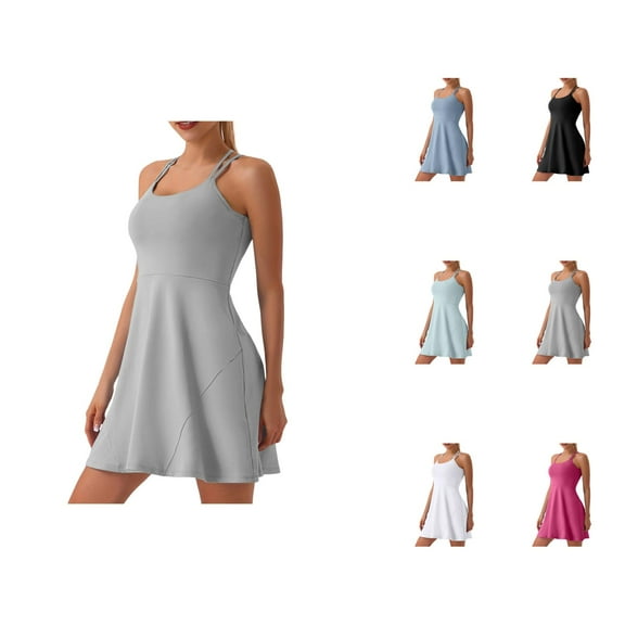 Tennis Dress Golf Dresses for Women Summer Lightweight Slim Fit A Line Breathable Workout Dress Athletic Dresses