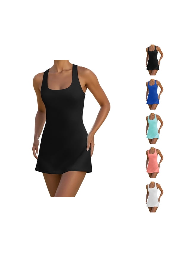 Tennis Dress Golf Dresses for Women with Shorts and Pockets Lightweight Breathable Workout Dress Athletic Dresses