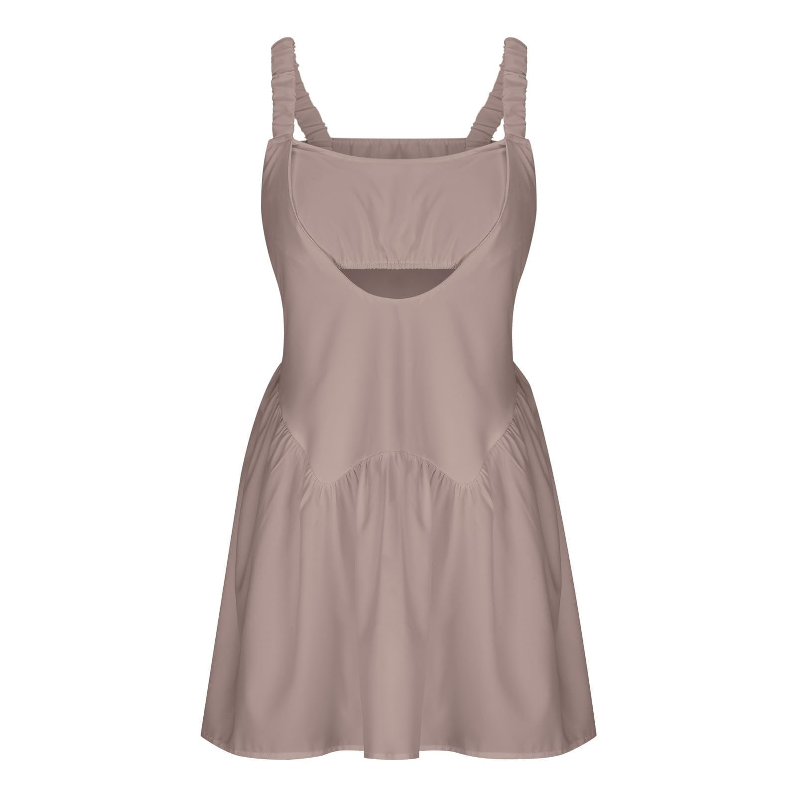 Tennis Dress For Women Casual Sleeveless Athletic Dress Workout Dress Outfits With Built In Bra Swing Dress Short Smocked Dresses for Women plus Size Casual Dresses for Women Women Dresses Casual Fall