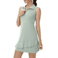 thumbnail image 1 of Tennis Dress for Women Golf Outfits with Shorts and Pockets Sleeveless Active Exercise Athletic Dresses for Women, 1 of 8
