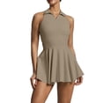 thumbnail image 1 of Tennis Dresses for Women Golf Dress with Shorts Underneath Pockets Racerback Workout Athletic Dresses, 1 of 6