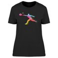 thumbnail image 1 of Tennis Dynamic Composition T-Shirt Women -Image by Shutterstock, Female 3X-Large, 1 of 2