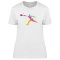 thumbnail image 1 of Tennis Dynamic Composition T-Shirt Women -Image by Shutterstock, Female Medium, 1 of 2