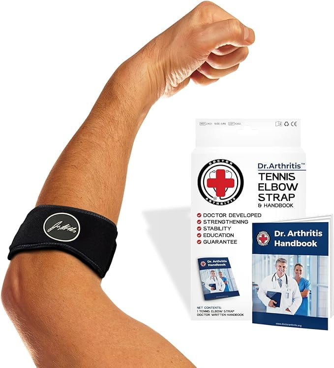 Tennis Elbow Brace & Golfers Elbow Band, Pain Relief for Tendonitis